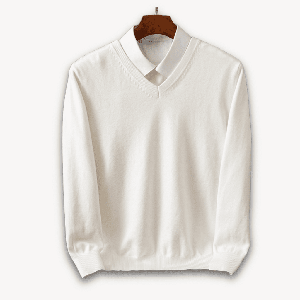 Men V Neck Sweater Slim Fit Lightweight Formal Casual - Nalani - UK Fashion Clothing and Decor