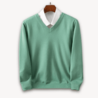 Men V Neck Sweater Slim Fit Lightweight Formal Casual - Nalani - UK Fashion Clothing and Decor