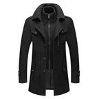 Men's 2 - Piece Layered Jacket With Zip - In Insert For Warmth - Nalani - Fashion Clothing and Decor