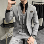 Men's 3-Piece Suit - Suit Jacket Waistcoat and Trousers - Nalani - Fashion Clothing and Decor
