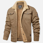 Mens Bomber Jacket With Sherpa Collar For Winter Casual Wear - Nalani - Fashion Clothing and Decor