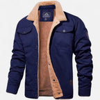 Mens Bomber Jacket With Sherpa Collar For Winter Casual Wear - Nalani - Fashion Clothing and Decor