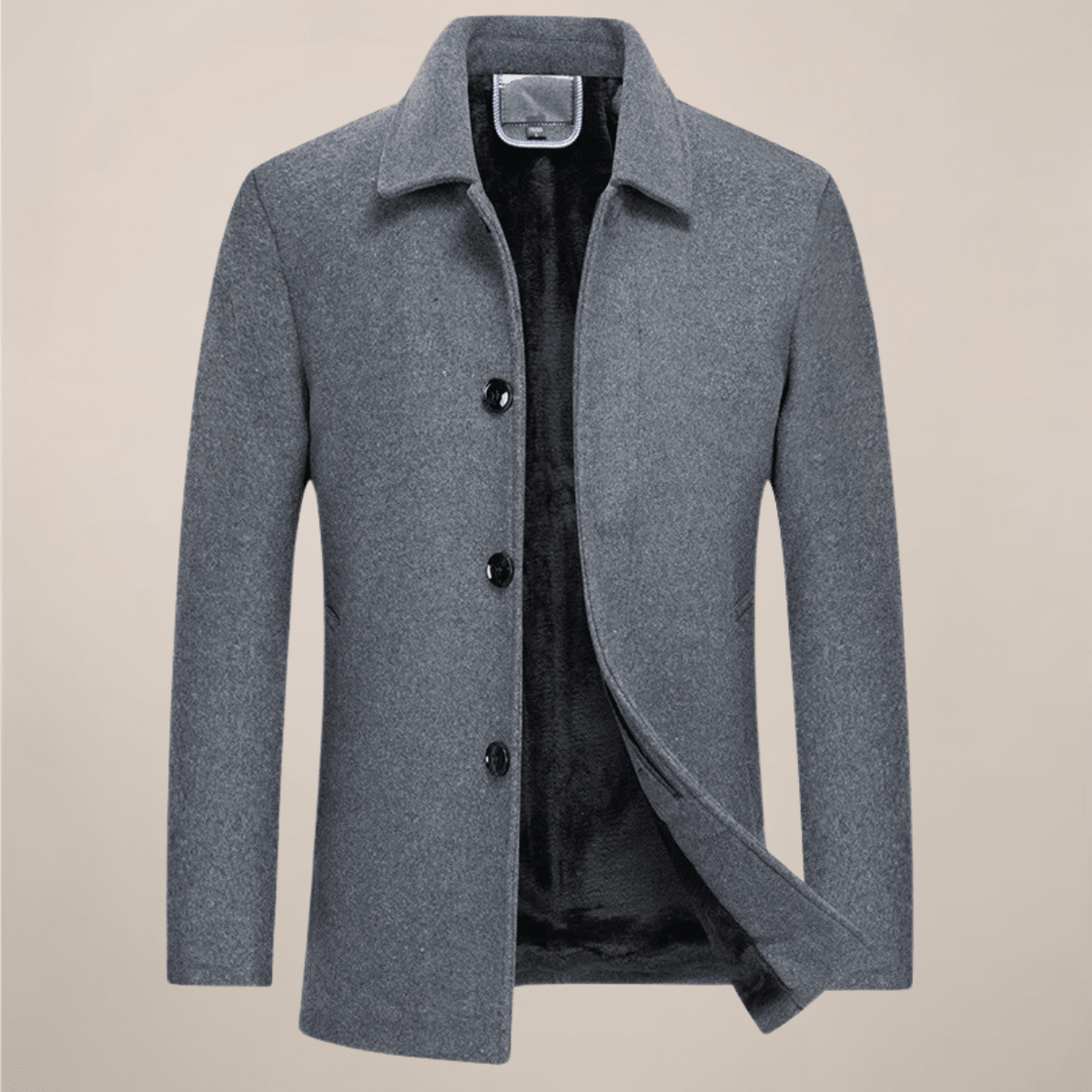 Mens Button Up Jacket Smart Casual Outerwear Autumn Winter - Nalani - Fashion Clothing and Decor