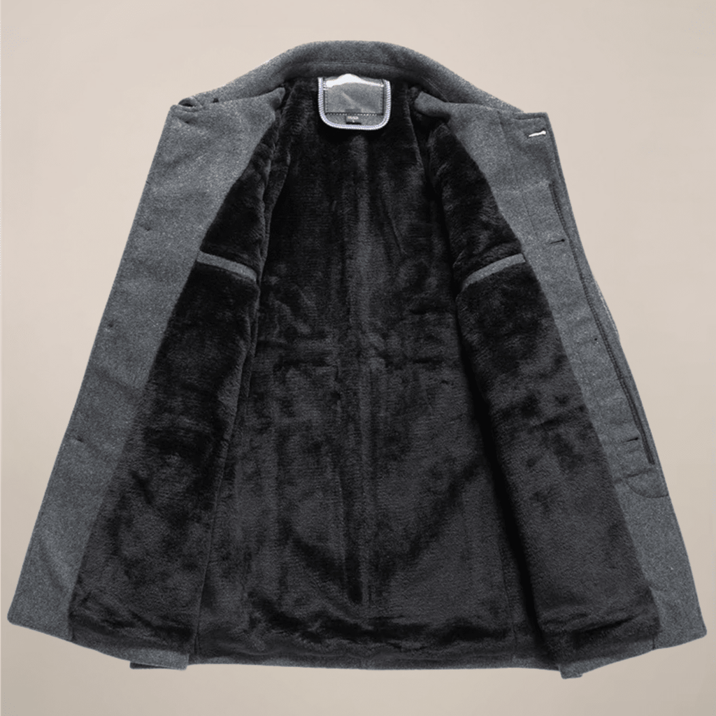 Mens Button Up Jacket Smart Casual Outerwear Autumn Winter - Nalani - Fashion Clothing and Decor