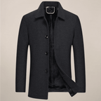 Mens Button Up Jacket Smart Casual Outerwear Autumn Winter - Nalani - Fashion Clothing and Decor
