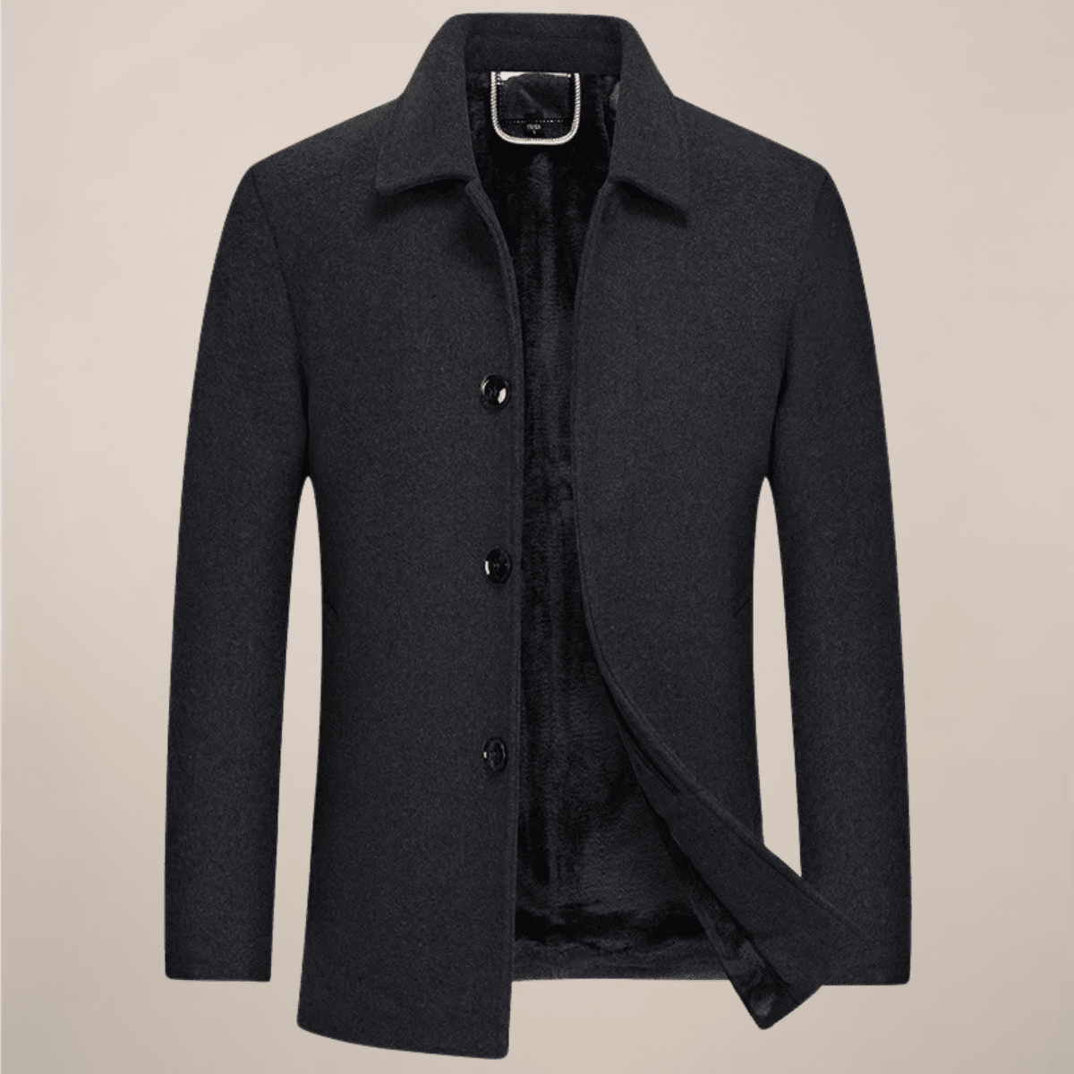 Mens Button Up Jacket Smart Casual Outerwear Autumn Winter - Nalani - Fashion Clothing and Decor