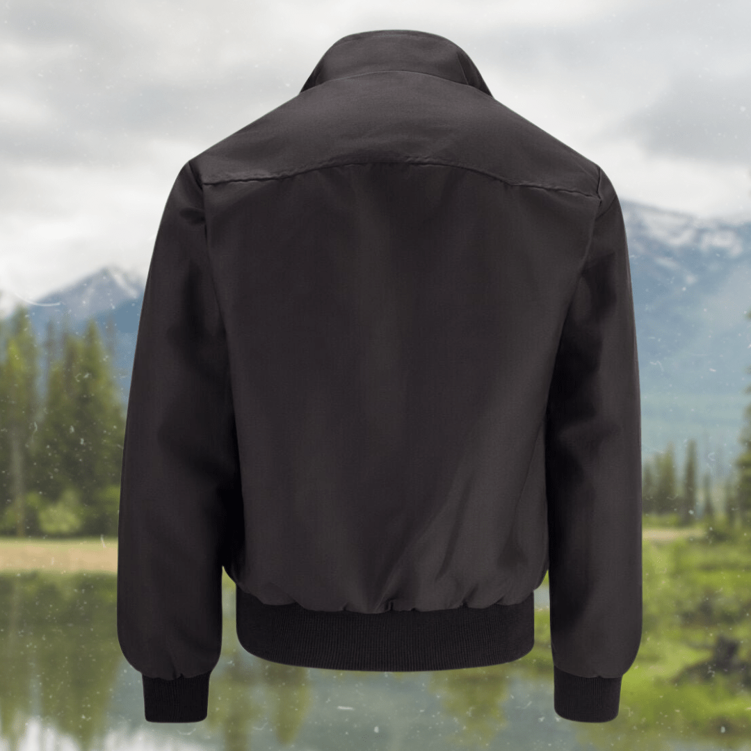 Men’s Classic Harrington Jacket - Lightweight Zip-Up Bomber Coat - Nalani - Fashion Clothing and Decor