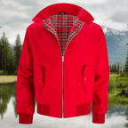 Men’s Classic Harrington Jacket - Lightweight Zip-Up Bomber Coat - Nalani - Fashion Clothing and Decor