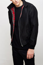Men’s Classic Harrington Jacket - Lightweight Zip-Up Bomber Coat - Nalani - Fashion Clothing and Decor