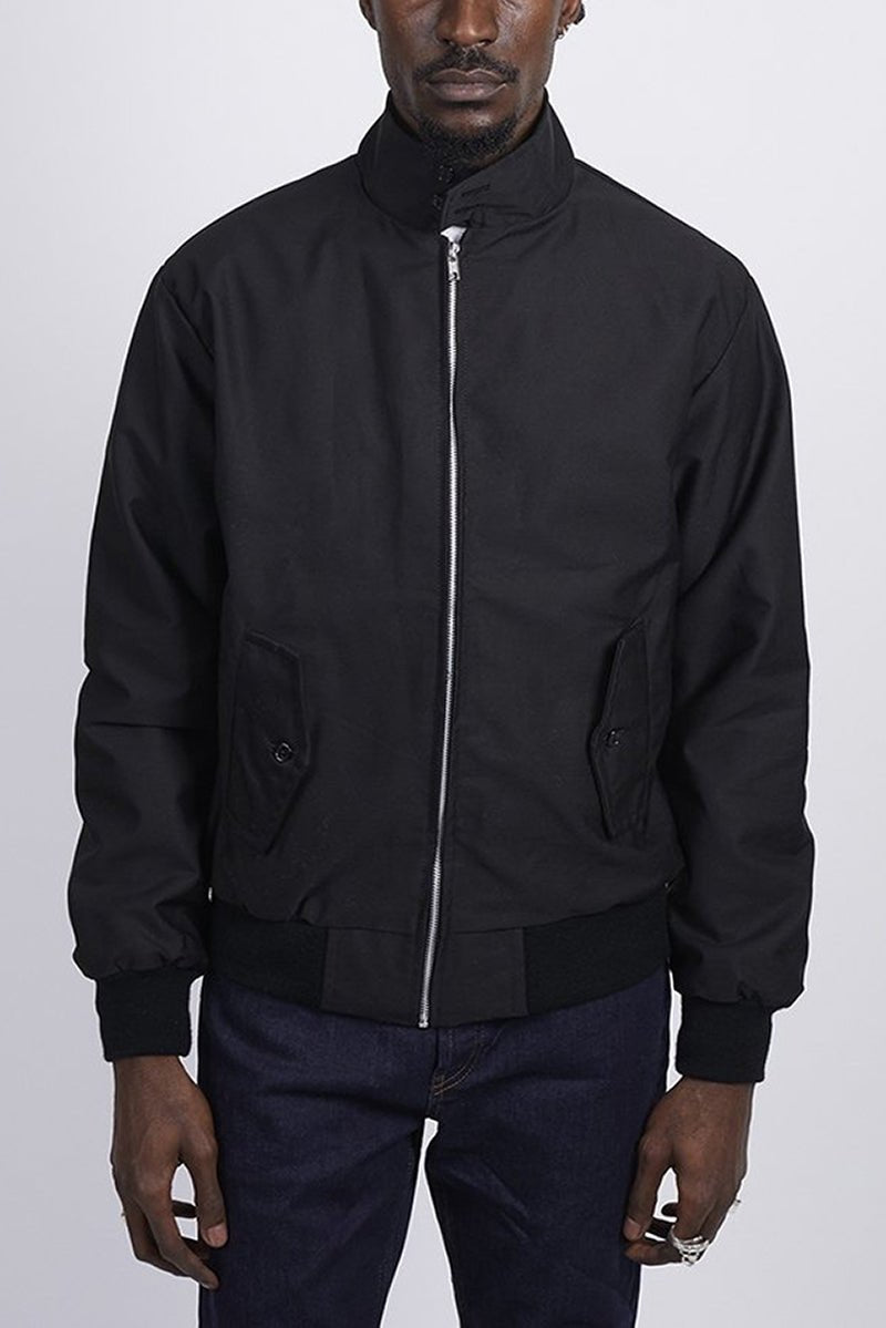 Men’s Classic Harrington Jacket - Lightweight Zip-Up Bomber Coat - Nalani - Fashion Clothing and Decor