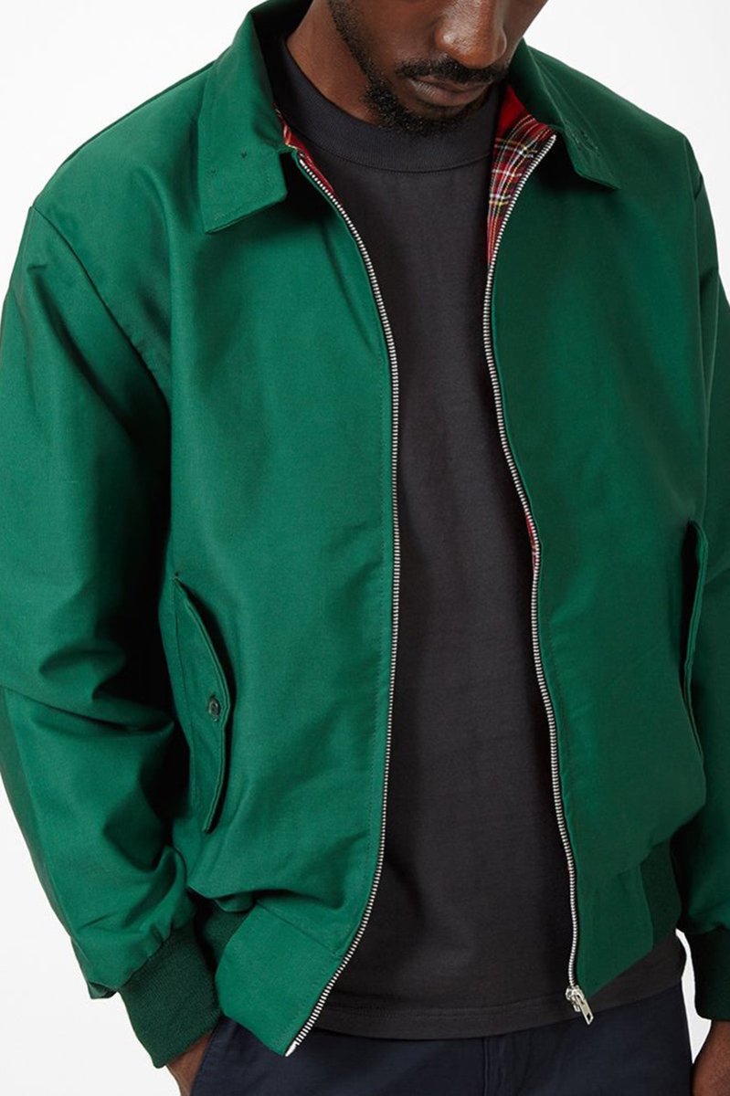 Men’s Classic Harrington Jacket - Lightweight Zip-Up Bomber Coat - Nalani - Fashion Clothing and Decor