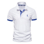 Men's Classic Short Sleeve Polo Shirt For Smart Casual Summer - Nalani - UK Fashion Clothing and Decor