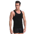 Men's Compression Undershirt – Slimming Compression Shirt That Firms Chest & Belly, Invisible Under Dress Shirts, S–3XL – Massimo - Nalani - Fashion Clothing and Decor