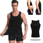 Men's Compression Undershirt – Slimming Compression Shirt That Firms Chest & Belly, Invisible Under Dress Shirts, S–3XL – Massimo - Nalani - Fashion Clothing and Decor