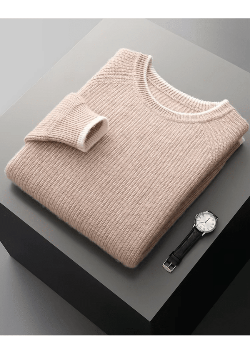 Men's Crew Neck Knitted Sweater For All Season Smart Casual - Nalani - UK Fashion Clothing and Decor