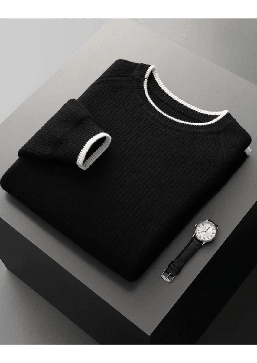 Men's Crew Neck Knitted Sweater For All Season Smart Casual - Nalani - UK Fashion Clothing and Decor