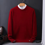 Men's Crew Neck Sweater Long Sleeve Knit for Office and Casual - Nalani - UK Fashion Clothing and Decor