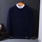 Men's Crew Neck Sweater Long Sleeve Knit for Office and Casual - Nalani - UK Fashion Clothing and Decor