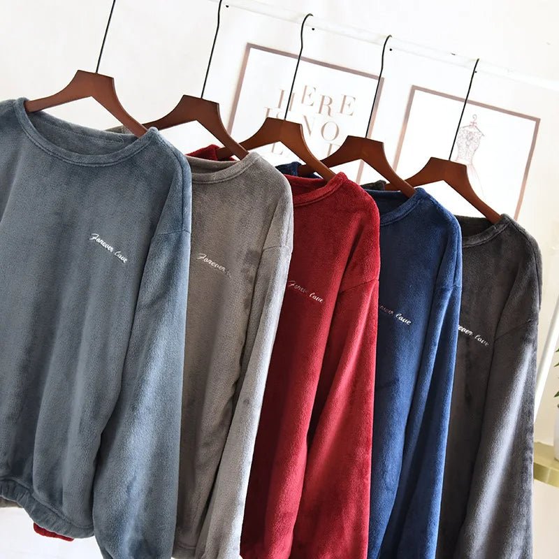 Men's Flannel Pajamas – Winter Chill Warm and Soft Sleepwear for Men, Cozy Winter PJ Set, 7 Colors, L–3XL – Mane - Nalani - Fashion Clothing and Decor