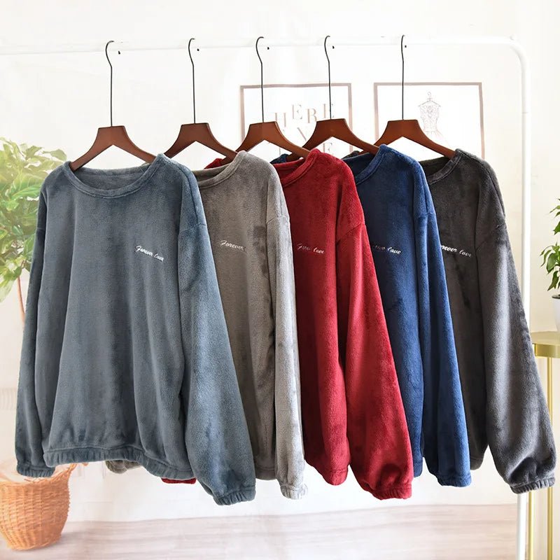 Men's Flannel Pajamas – Winter Chill Warm and Soft Sleepwear for Men, Cozy Winter PJ Set, 7 Colors, L–3XL – Mane - Nalani - Fashion Clothing and Decor