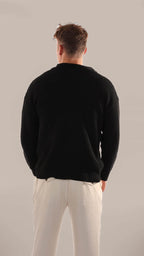 Men's Half Zip Jumper Knitted Stand Collar Rib Trim Warm Layer - Nalani - UK Fashion Clothing and Decor