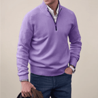 Mens Half Zip Knit Sweater For Smart Casual Wardrobe Essential - Nalani - UK Fashion Clothing and Decor