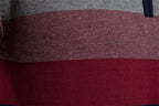Mens Half Zip Knitted Sweater With Bold Stripes For Autumn Winter - Nalani - UK Fashion Clothing and Decor