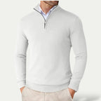 Men's Half Zip Pullover Long Sleeves All Season Smart Casual - Nalani - UK Fashion Clothing and Decor
