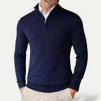 Men's Half Zip Pullover Long Sleeves All Season Smart Casual - Nalani - UK Fashion Clothing and Decor