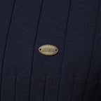 Mens Half Zip Ribbed Sweater With Mock Neck For Layering - Nalani - UK Fashion Clothing and Decor