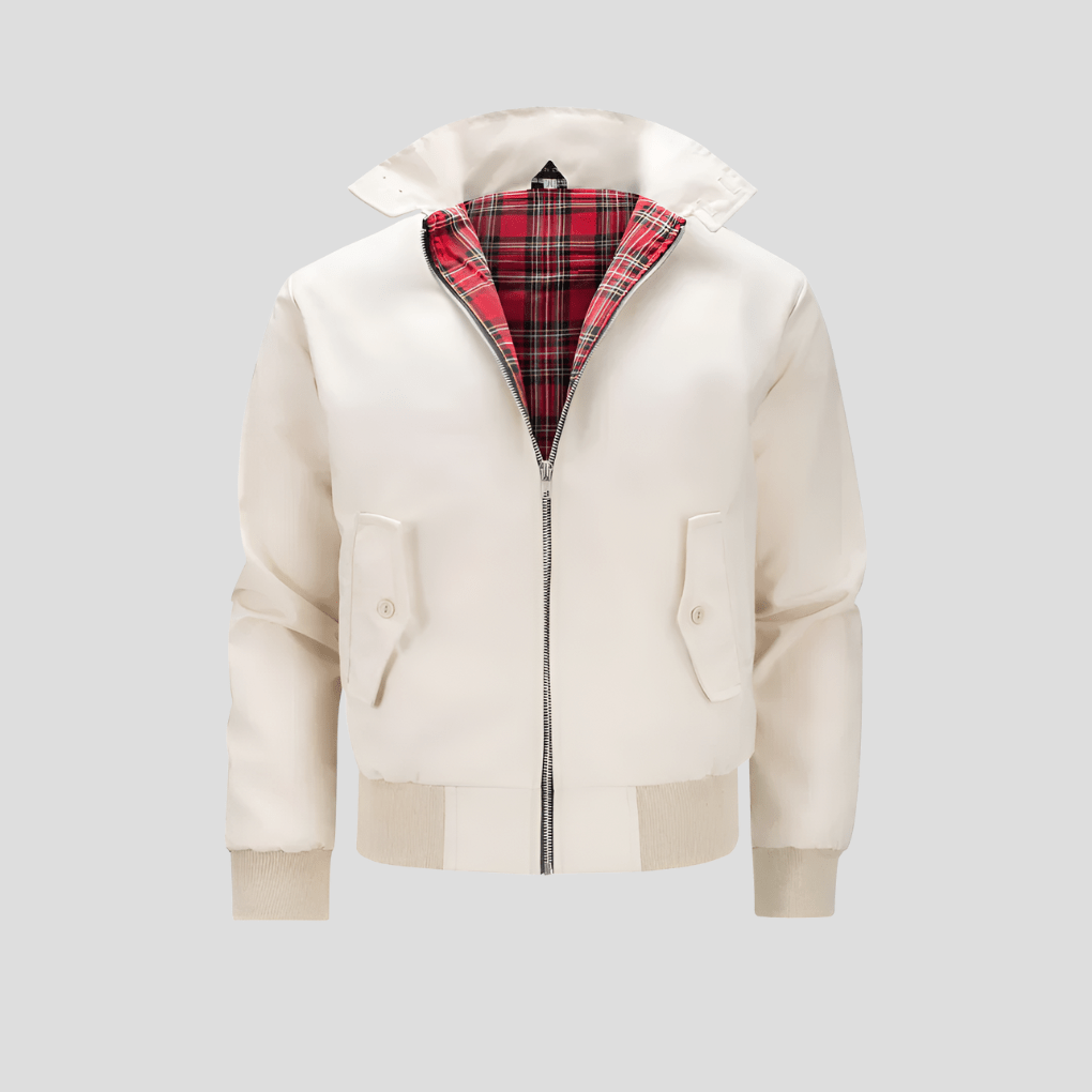 Men's Harrington Jacket – Classic Lightweight Zip Jacket with Stand Collar for Spring & Fall, M–3XL – Hommes - Nalani - Fashion Clothing and Decor