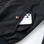 Mens Harrington Zip Front Jacket With Stand Collar Bomber Style - Nalani - UK Fashion Clothing and Decor
