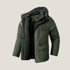 Men's Hooded Insulated Parka Jacket With Multi Pocket Design - Nalani - UK Fashion Clothing and Decor