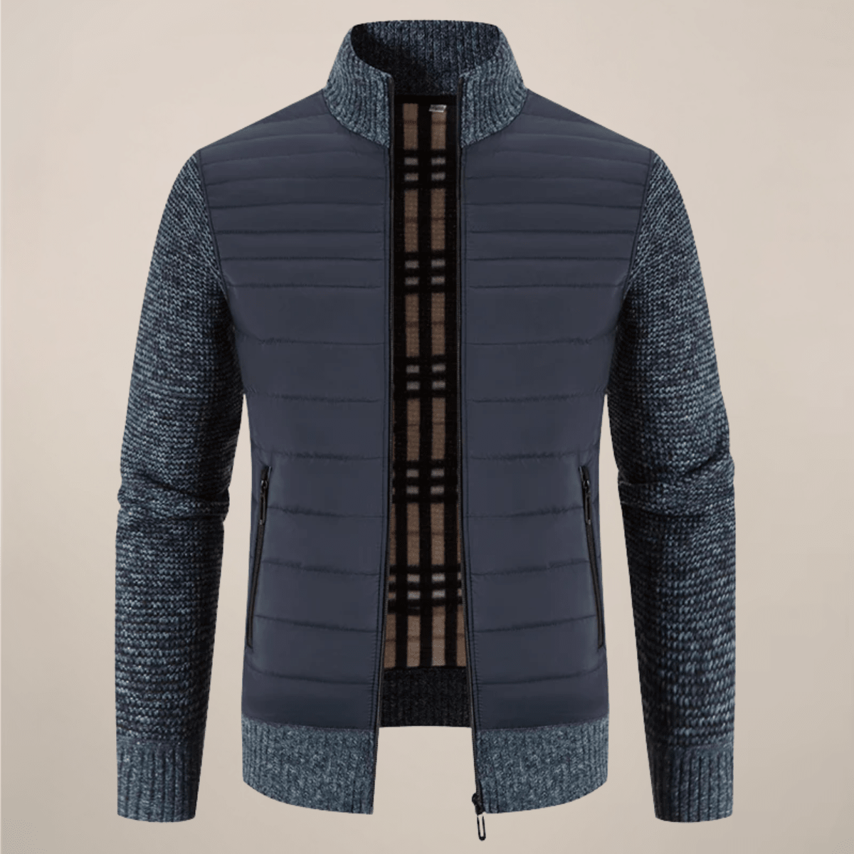 Men's Hybrid Fleece Jacket Warmth Comfort Modern Style - Nalani - Fashion Clothing and Decor
