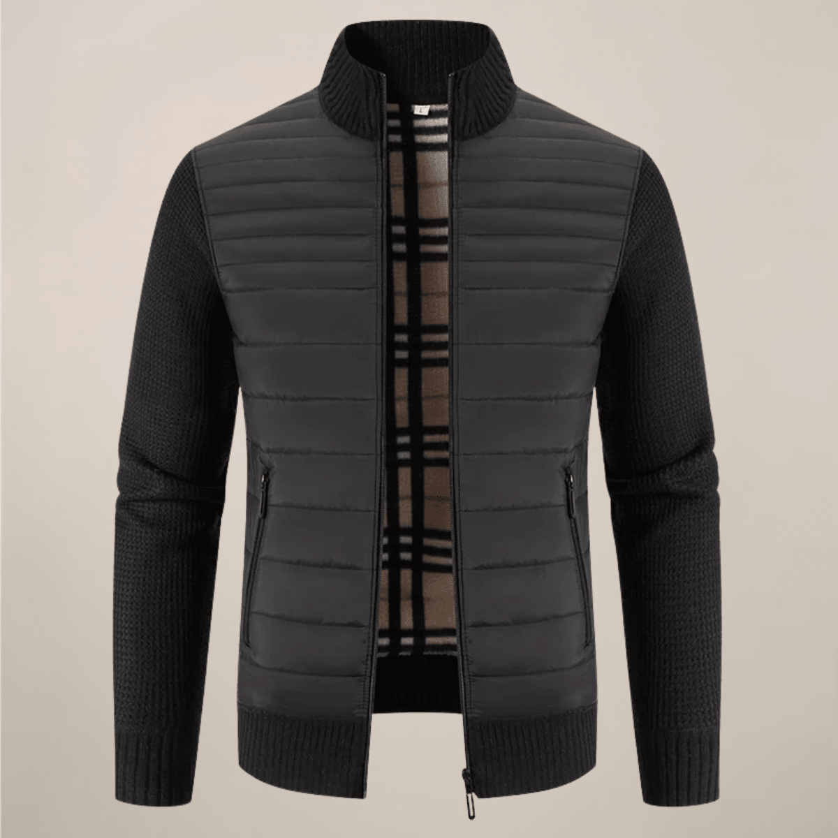 Men's Hybrid Fleece Jacket Warmth Comfort Modern Style - Nalani - Fashion Clothing and Decor