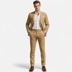 Men's Linen Suit - 2-Piece Classic Summer Casual Suit - Nalani - Fashion Clothing and Decor