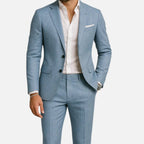 Men's Linen Suit - 2-Piece Classic Summer Casual Suit - Nalani - Fashion Clothing and Decor