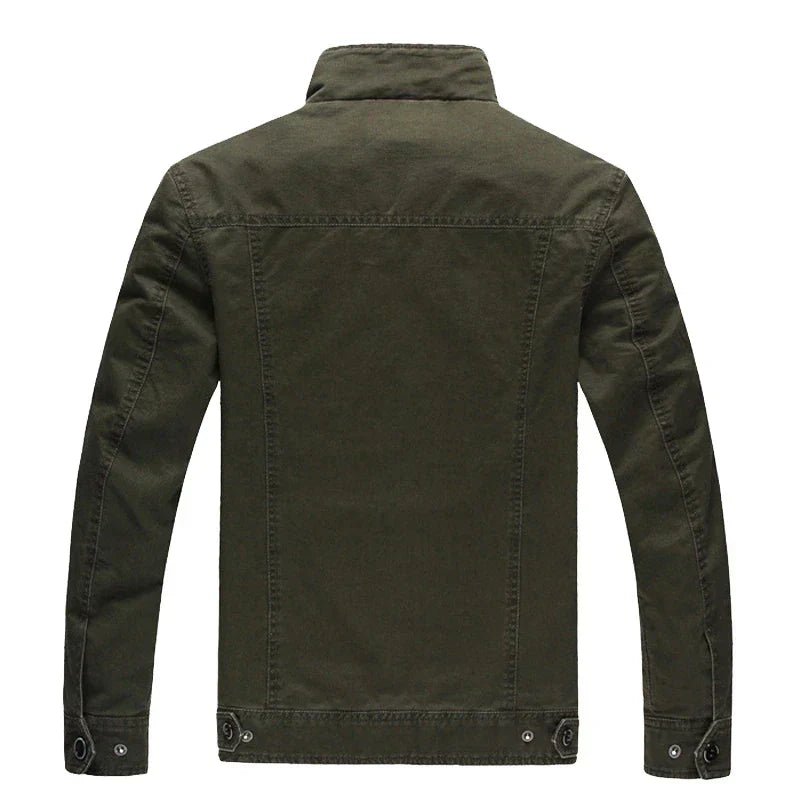 Mens Military Style Jacket With Stand Up Collar For Men - Nalani - UK Fashion Clothing and Decor