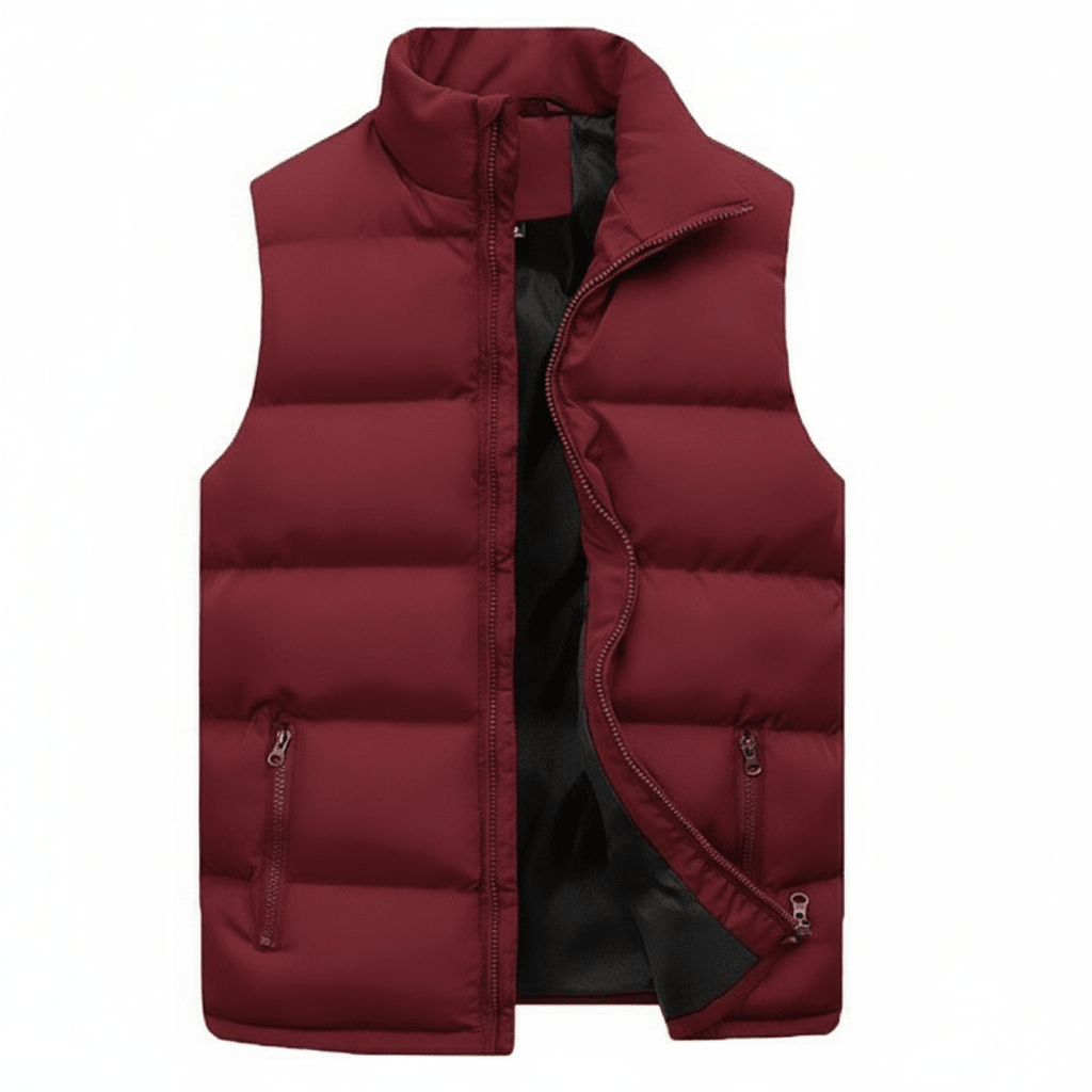 Mens Padded Gilet With Zip Fastening For Smart Casual Layer - Nalani - Fashion Clothing and Decor