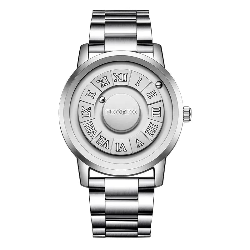 Men's Quartz Watch Classic Timepiece With Stainless Band - Nalani - UK Fashion Clothing and Decor