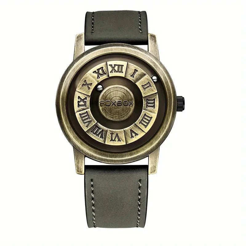 Men's Quartz Watch Classic Timepiece With Stainless Band - Nalani - UK Fashion Clothing and Decor