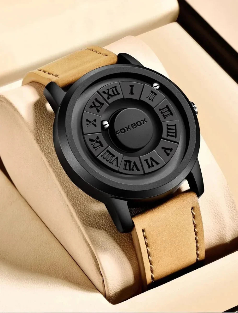 Men's Quartz Watch Classic Timepiece With Stainless Band - Nalani - UK Fashion Clothing and Decor