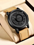 Men's Quartz Watch Classic Timepiece With Stainless Band - Nalani - UK Fashion Clothing and Decor