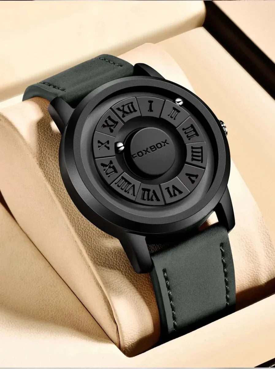 Men's Quartz Watch Classic Timepiece With Stainless Band - Nalani - UK Fashion Clothing and Decor
