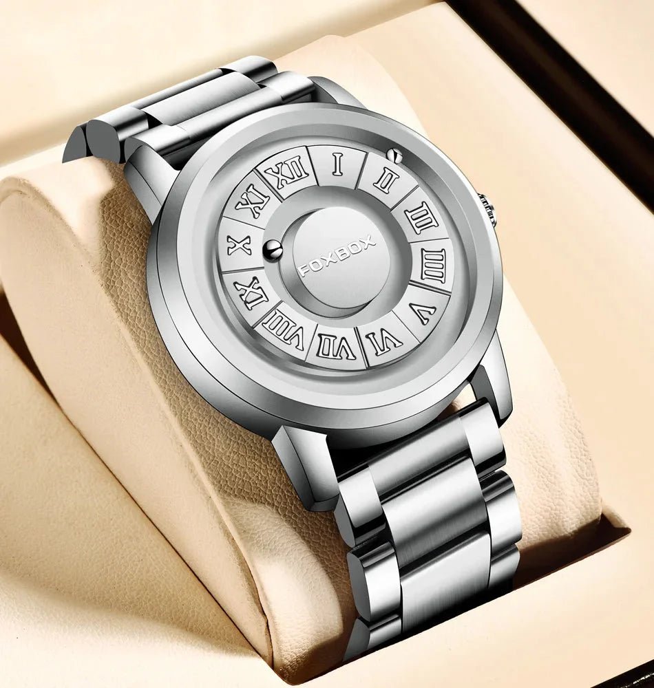 Men's Quartz Watch Classic Timepiece With Stainless Band - Nalani - UK Fashion Clothing and Decor