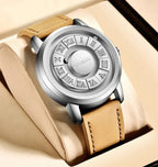 Men's Quartz Watch Classic Timepiece With Stainless Band - Nalani - UK Fashion Clothing and Decor