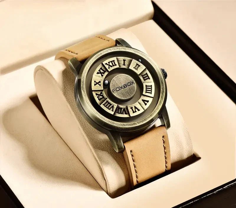 Men's Quartz Watch Classic Timepiece With Stainless Band - Nalani - UK Fashion Clothing and Decor
