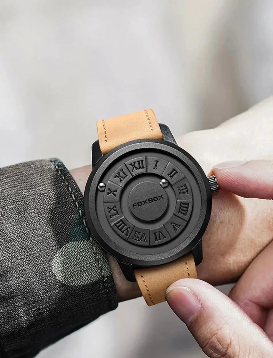 Men's Quartz Watch Classic Timepiece With Stainless Band - Nalani - UK Fashion Clothing and Decor