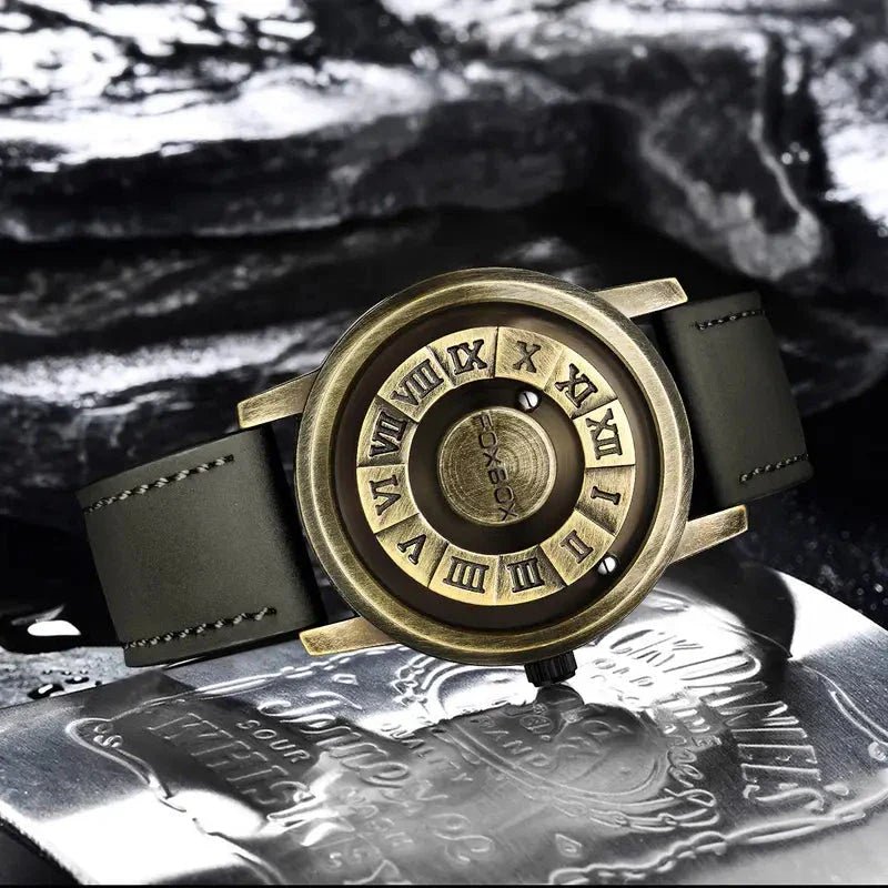 Men's Quartz Watch Classic Timepiece With Stainless Band - Nalani - UK Fashion Clothing and Decor