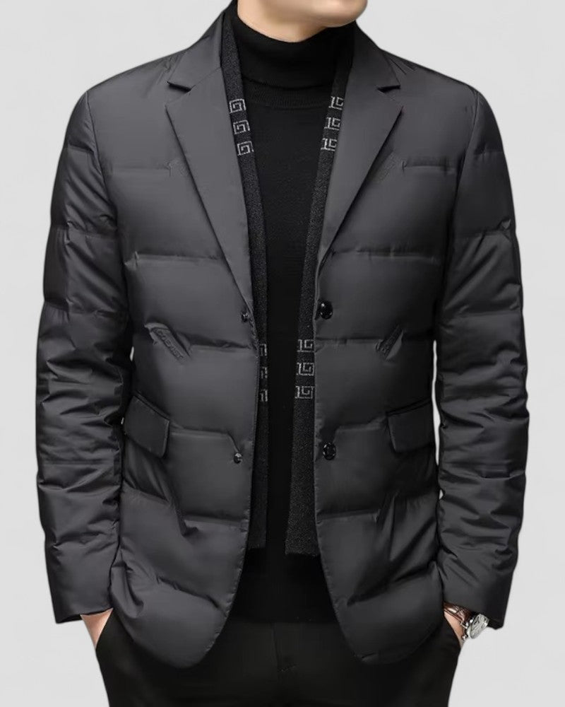 Men's Quilted Padded Jacket For Smart Casual Winter Wear - Nalani - UK Fashion Clothing and Decor